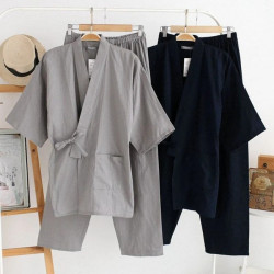 Jinbei Homme - Ensemble veste et pantalon japonais
